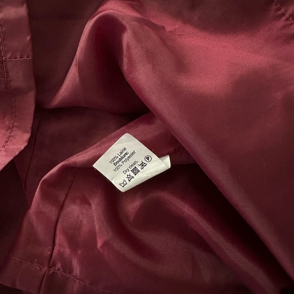 J. Crew Wool Red Mini Fit and Flare Dress with Crew Neck - Picture 8 of 8